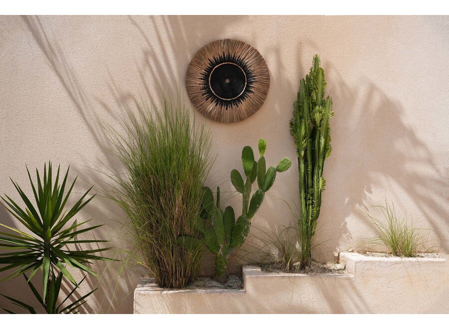 La Decorazione Murale In Rafia E Macramé - Nero Naturale