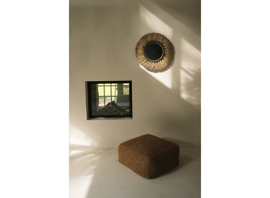 The Raffia Macramé Wall Deco - Black Natural