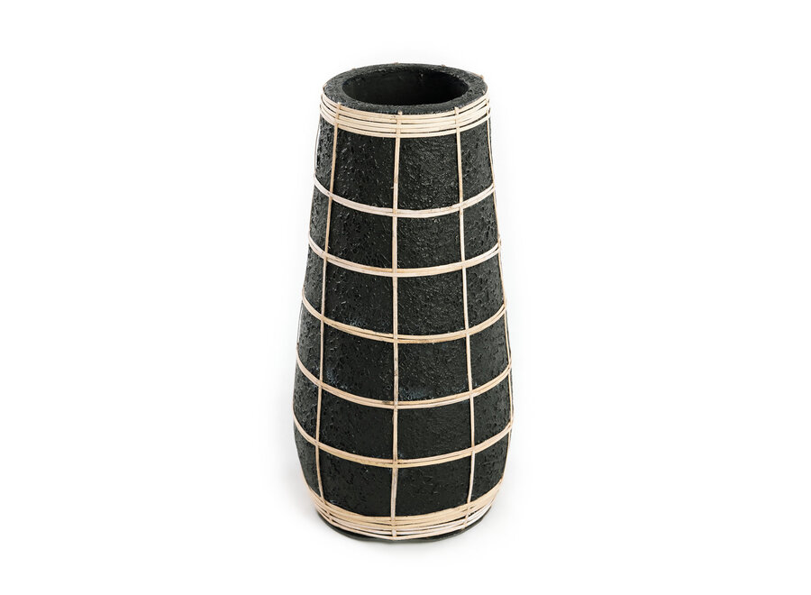 The Cutie Vase - Black Natural - L