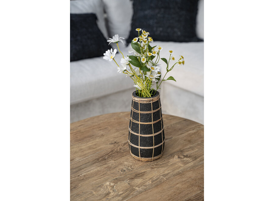 Die Cutie Vase - Schwarz Natur - L