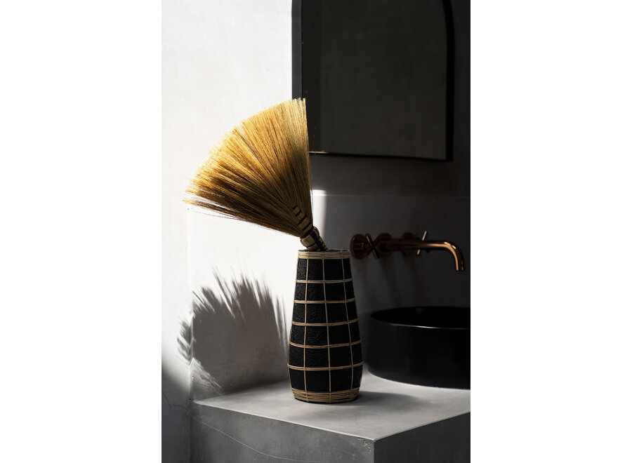 Die Cutie Vase - Schwarz Natur - L