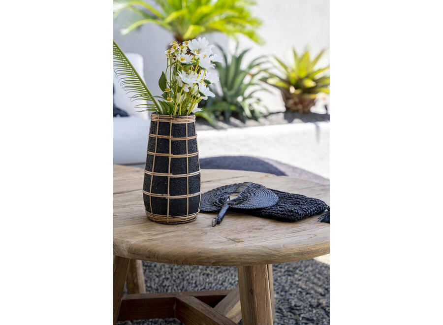 De Cutie Vaas - Zwart Naturel - M