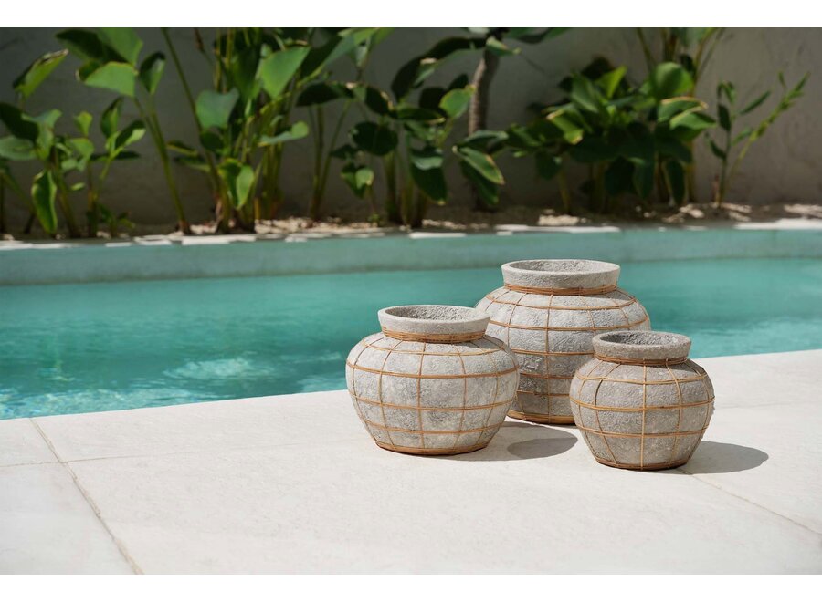 Il Vaso Belly - Calcestruzzo Naturale - M