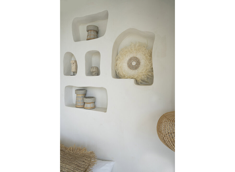 The Serene Candle Holder - Concrete Natural - M