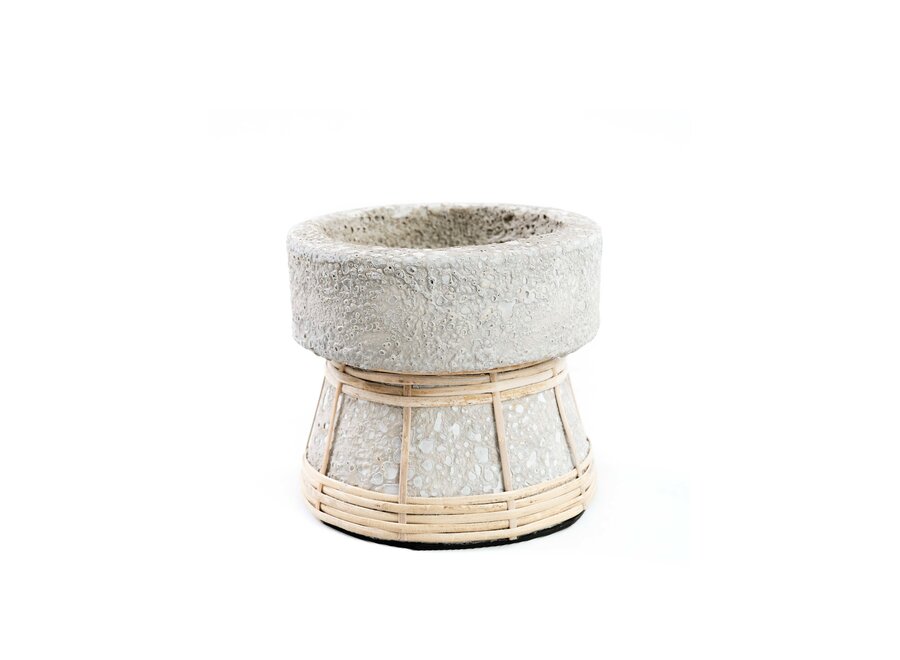 Il Portacandele Serene - Grigio Cemento Naturale - S