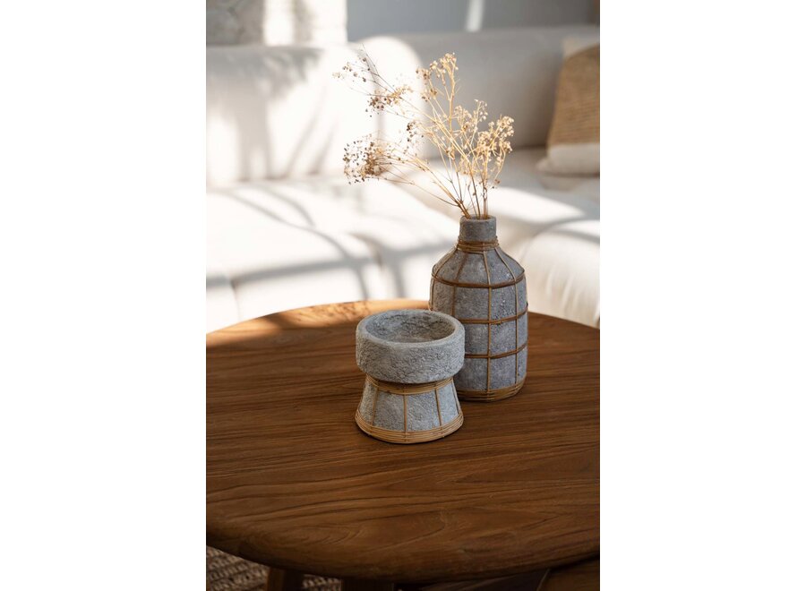 Il Portacandele Serene - Grigio Cemento Naturale - S