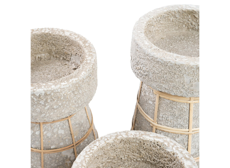 Il Portacandele Serene - Grigio Cemento Naturale - S