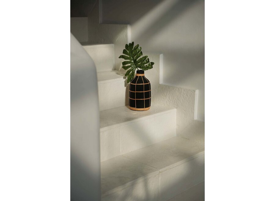 Il Vaso Whoopy - Nero Naturale - M