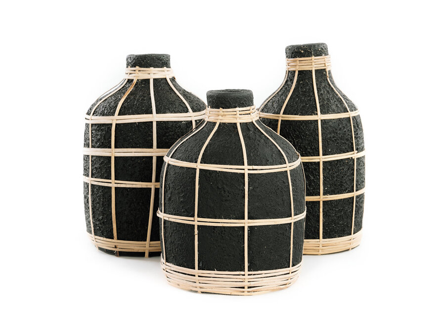 Il Vaso Whoopy - Nero Naturale - M