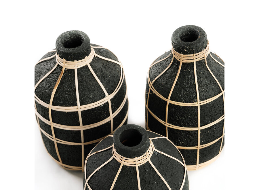 Le Vase Whoopy - Noir Naturel - S