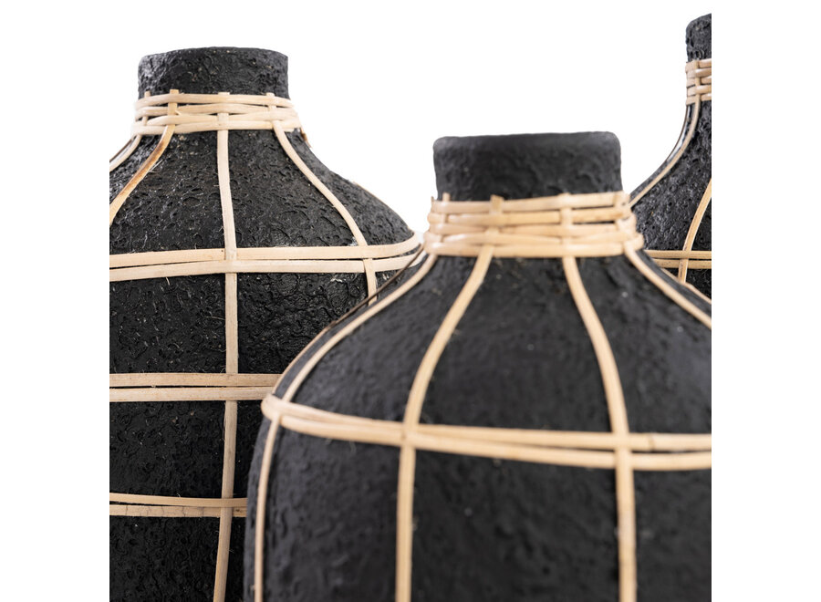 Le Vase Whoopy - Noir Naturel - S