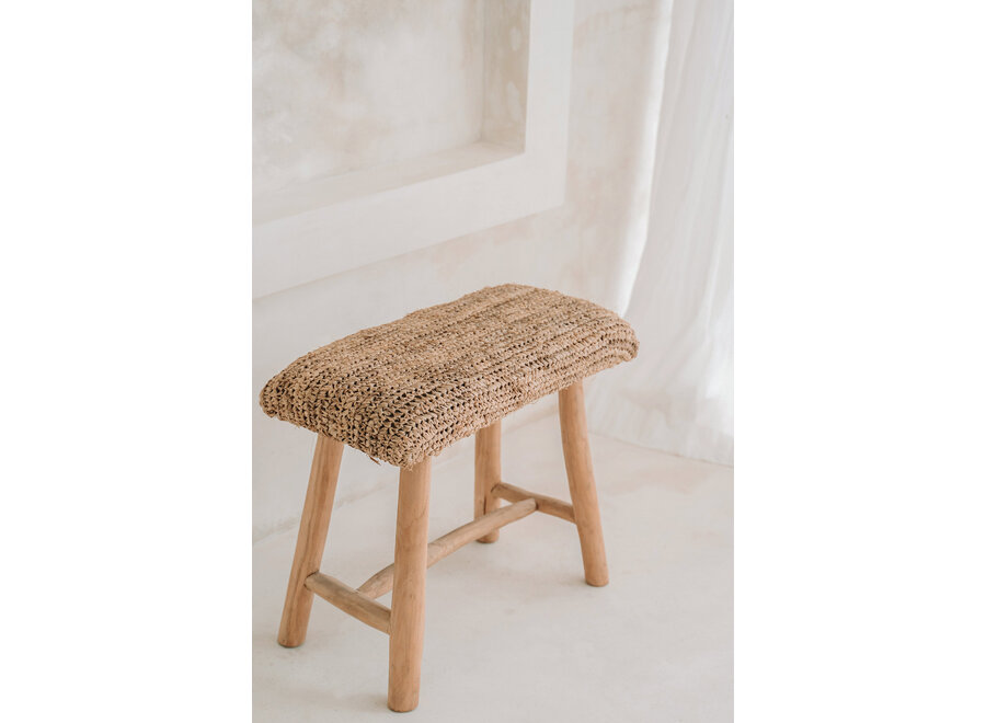 The Raffia Bench - Natural