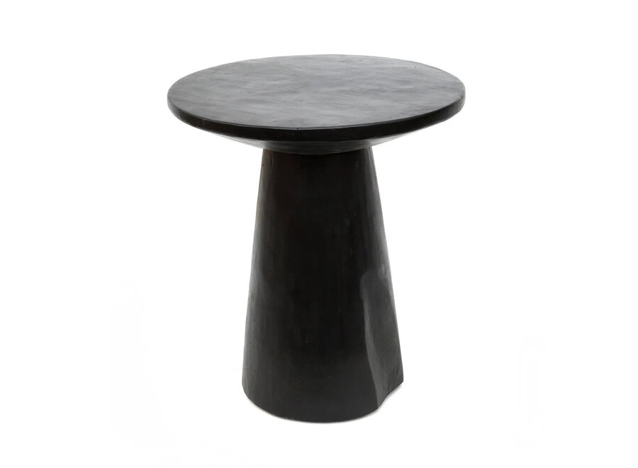 La Mesa Auxiliar Cónica de Madera - Negro - 50