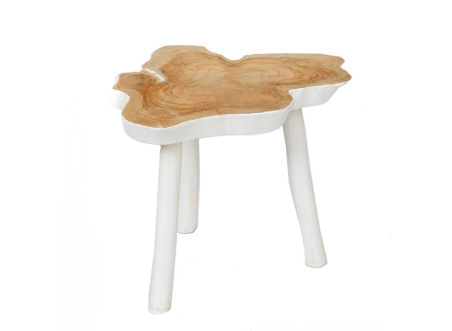 La Table D'appoint Organic - Blanc Naturel