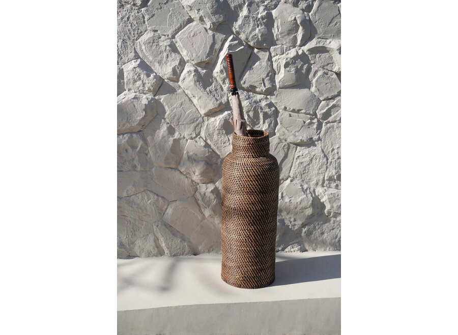 De Colonial Umbrella Mand - Naturel Bruin