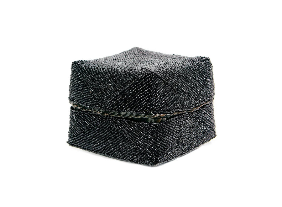 Der Perlenkorb - Schwarz - L