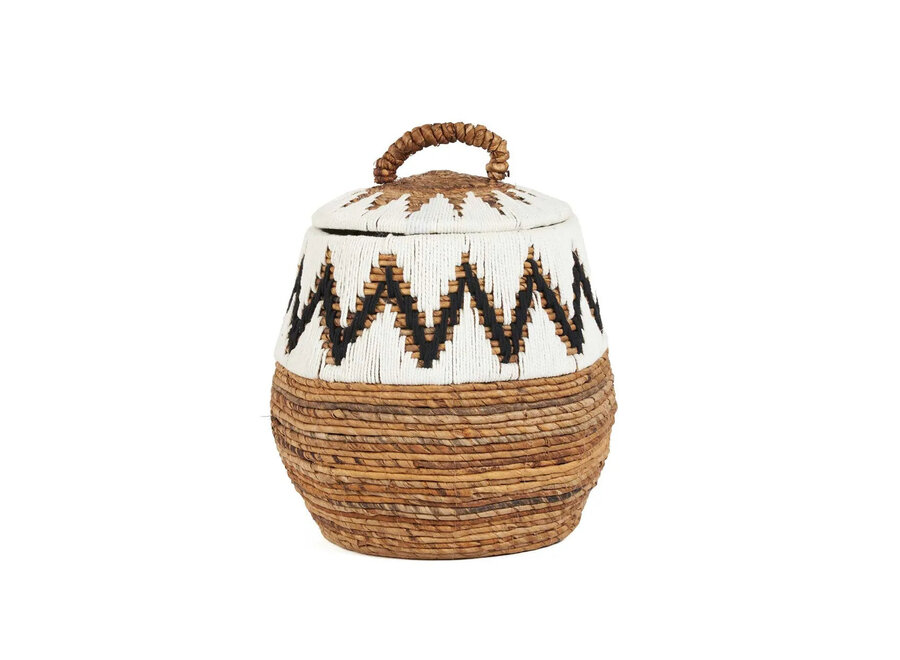 The Little Bay Beach Basket - Natural White - M