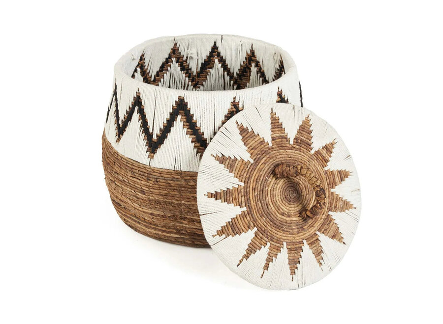 De Little Bay Beach Mand - Naturel Wit - L