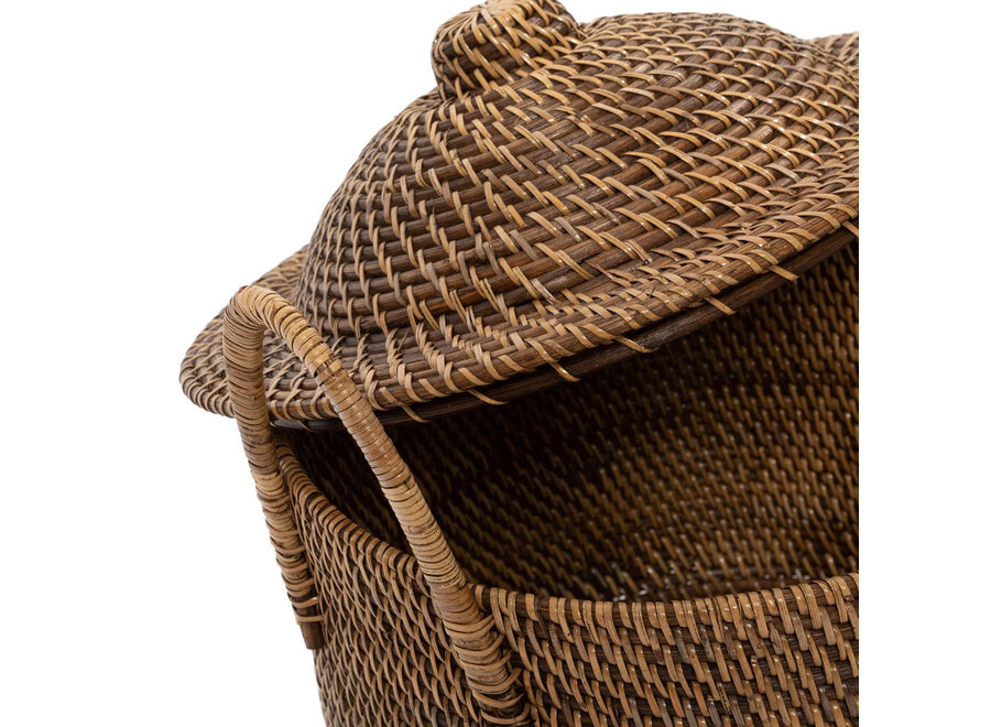 The Colonial Handles Basket - Natural Brown