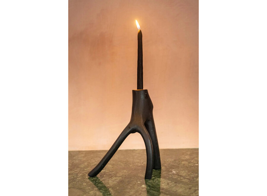 Der Triple Twig Kerzenhalter - Schwarz