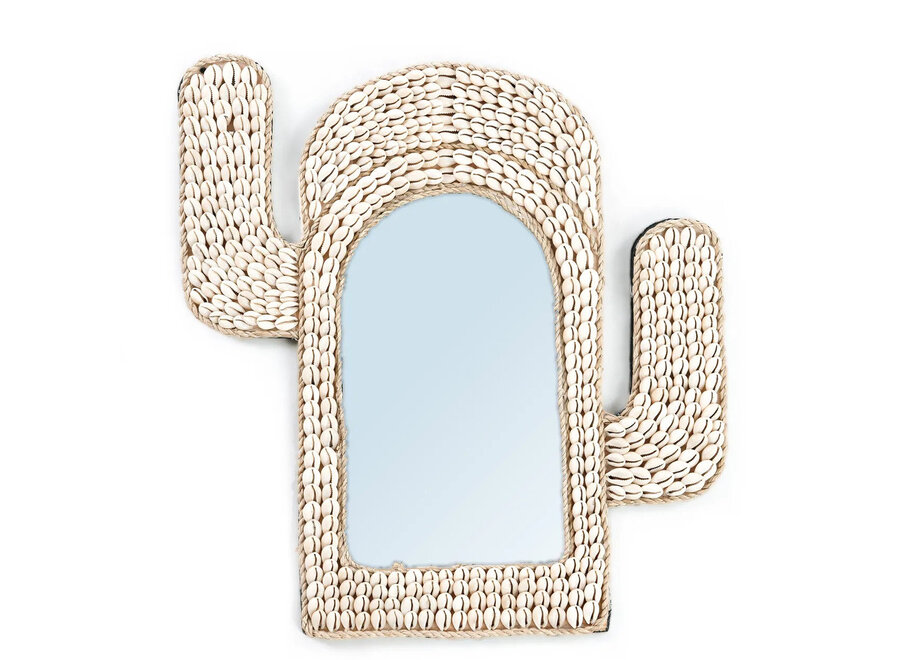 Le Miroir Cactus Shell - Blanc