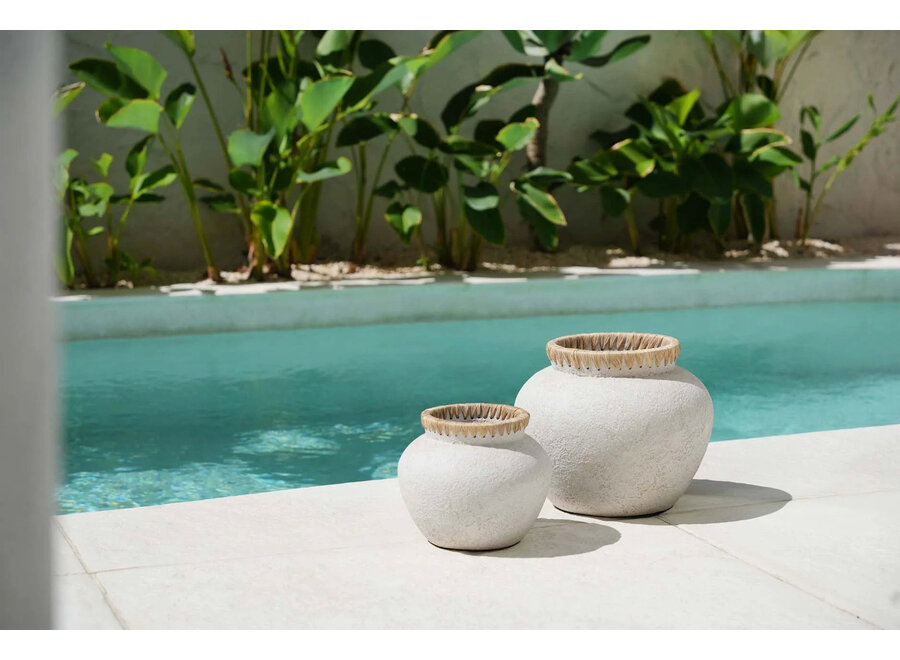 Die Styly Vase - Betongrau Natur - L