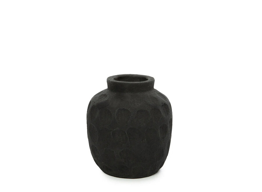 Die Trendy Vase - Schwarz - S