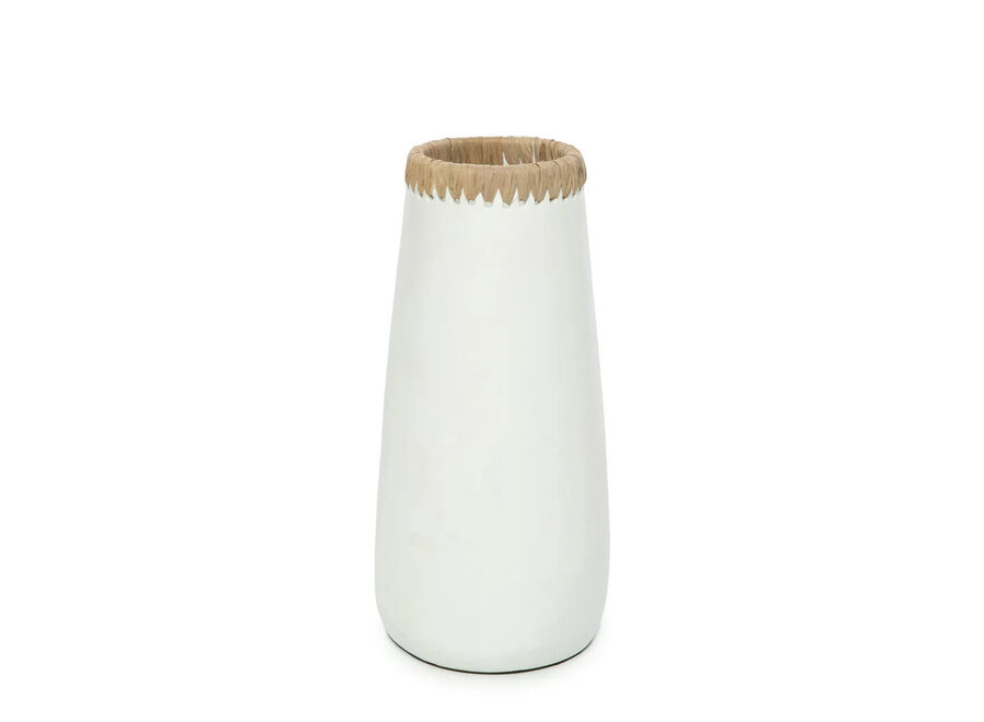 The Sneaky Vase - White Natural - L