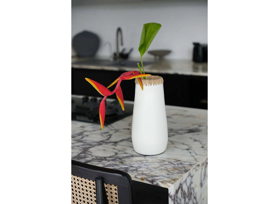 Le Vase Sneaky - Blanc Naturel - L