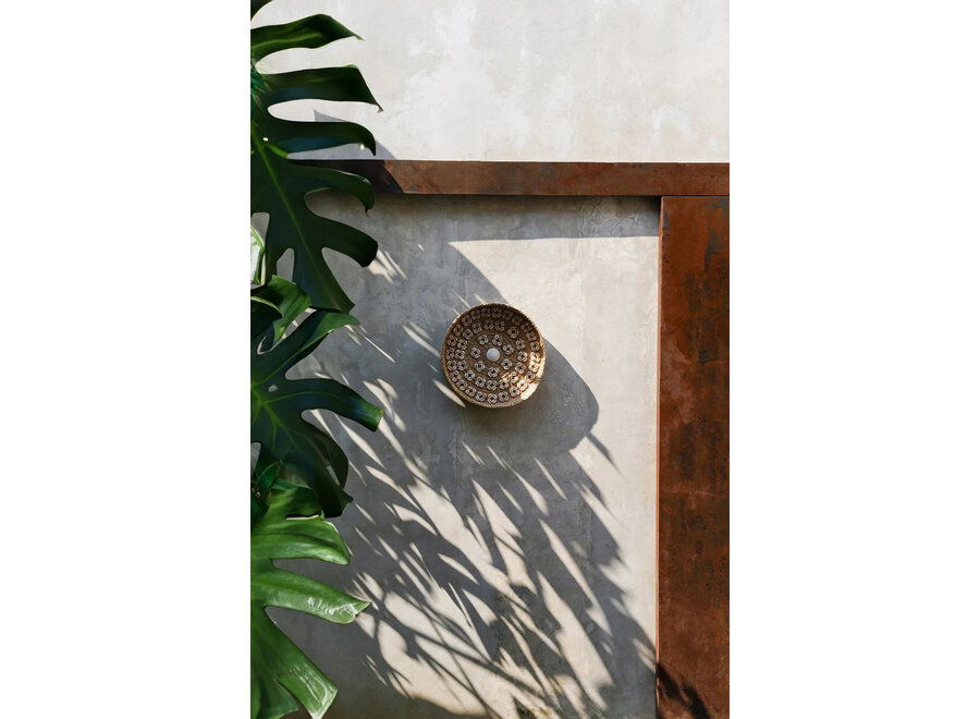 Die Caribe Shell Platte - Natur Weiß - M