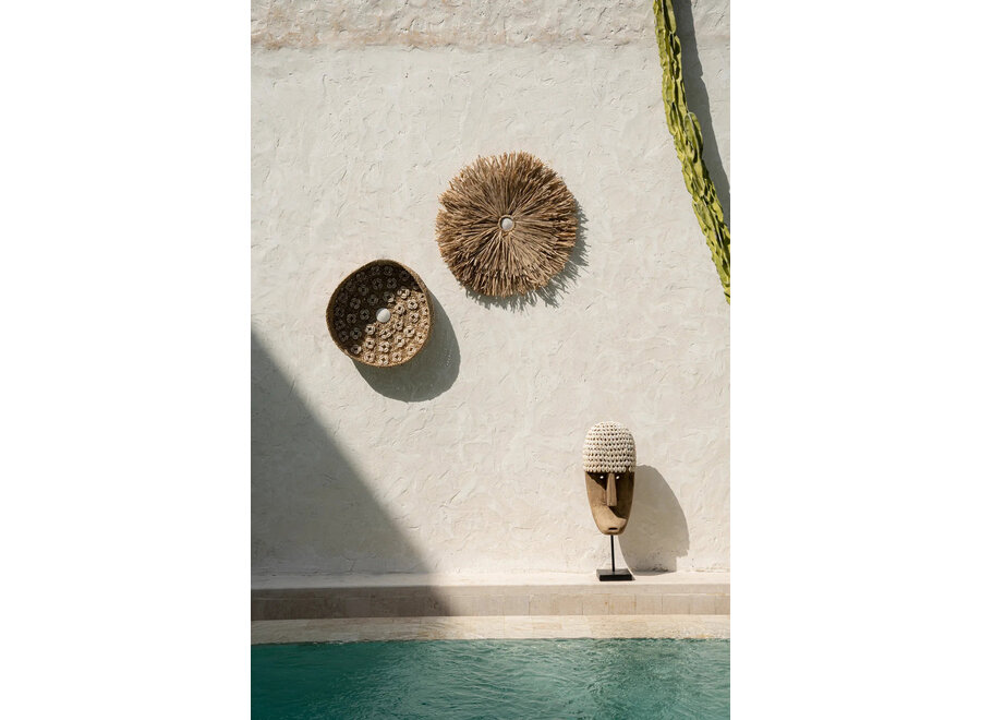 Die Caribe Shell Platte - Natur Weiß - M