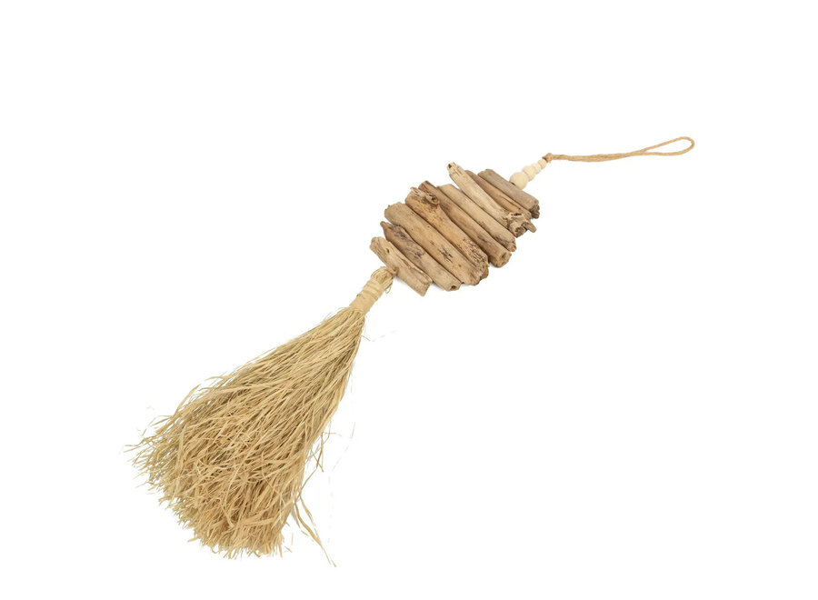 La Décoration Suspendue Raffia Driftwood