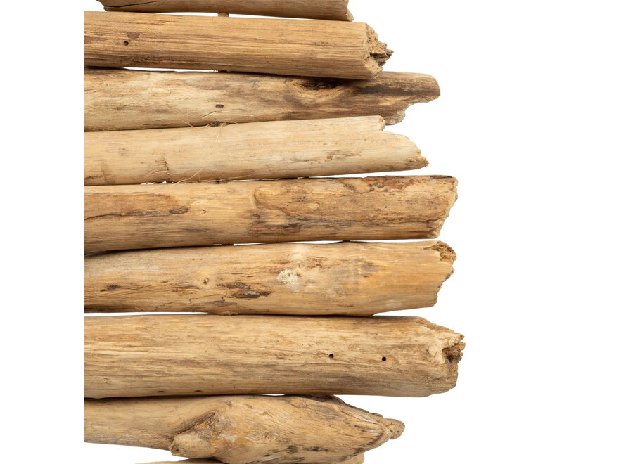 La Décoration Suspendue Raffia Driftwood