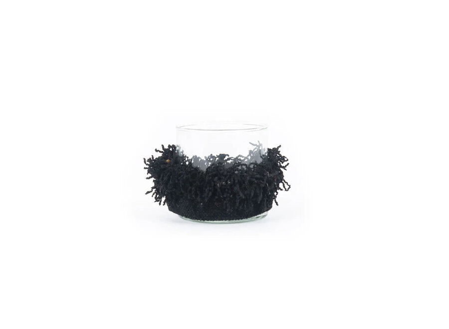 The Oh My Gee Candle Holder - Black Velvet - S
