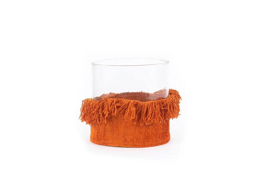 The Oh My Gee Candle Holder - Rust Velvet - XL