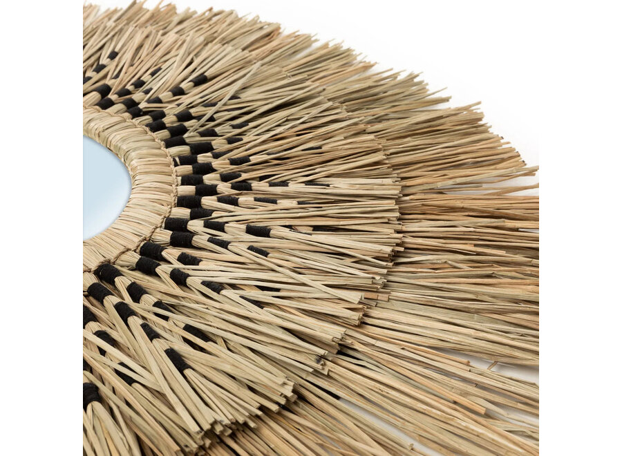 De Havana Spiegel - Naturel Zwart - L