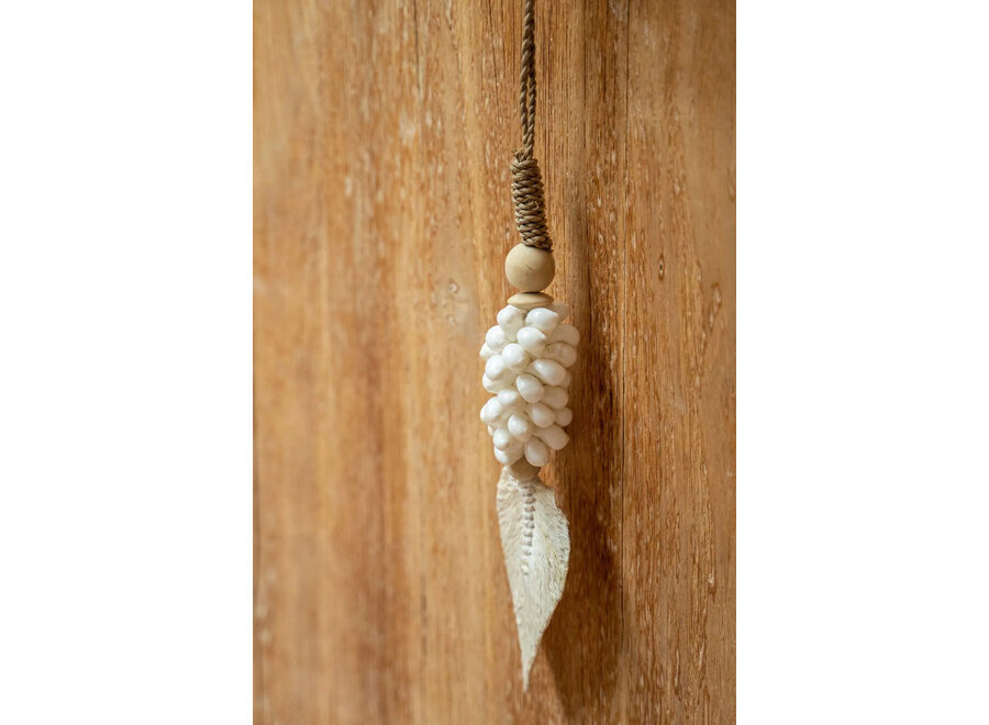 De Leaf & Shell Kwastje - Wit