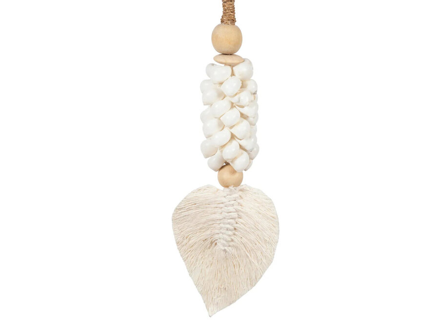 La Nappa Con Foglie E Conchiglie - Bianca