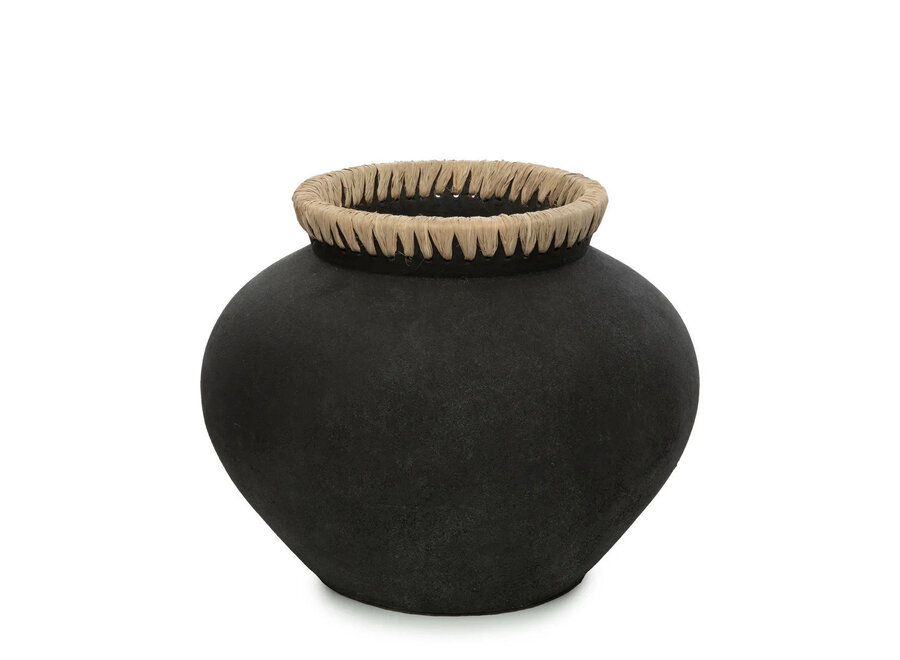 Le Vase Styly - Noir Naturel - L