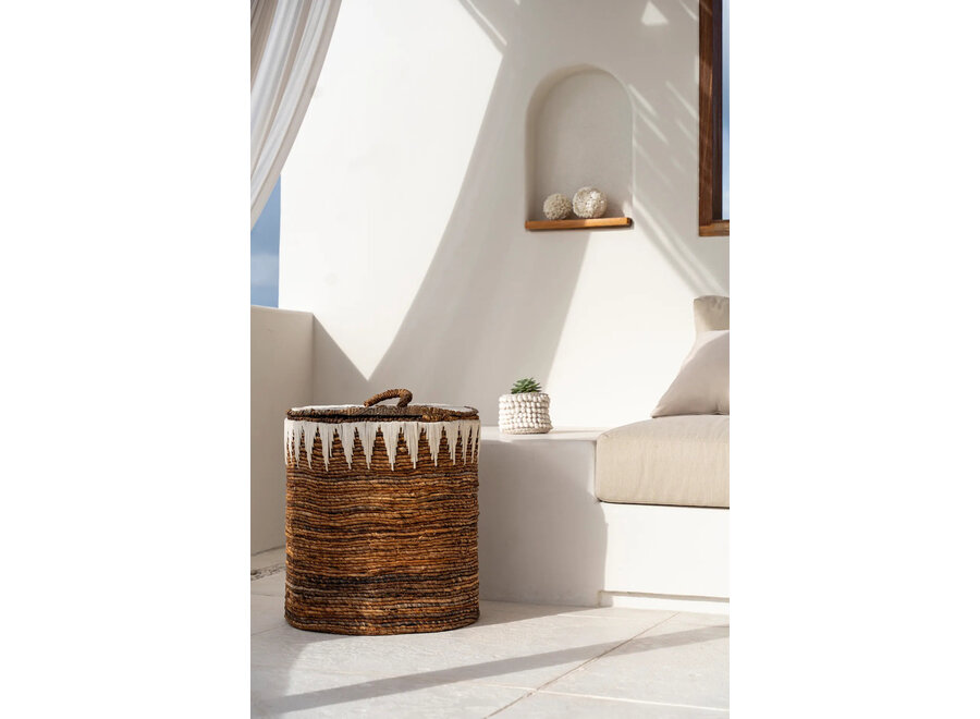 The Banana Stitched Laundry Baskets - L