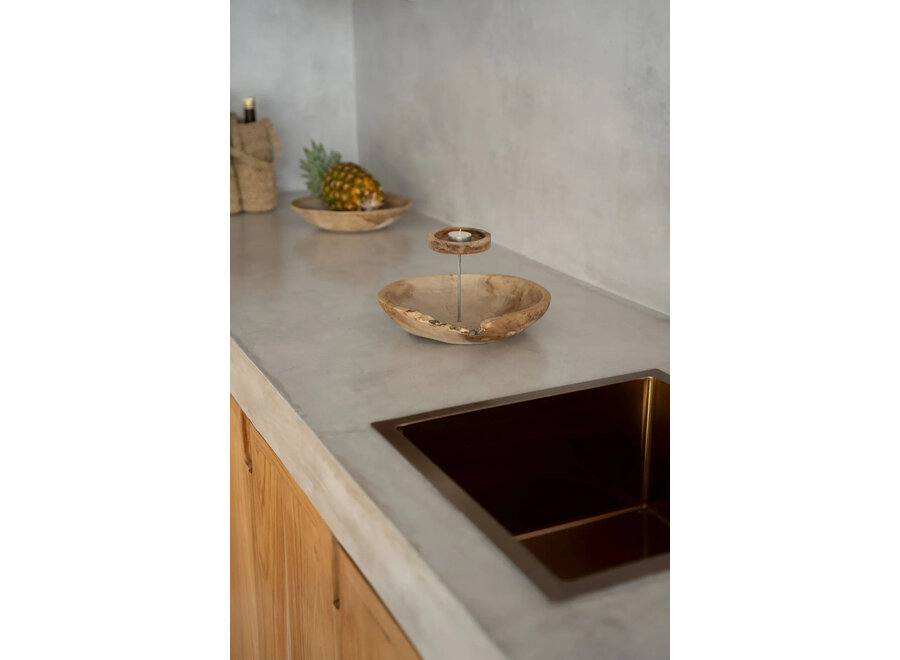 Le Bougeoir Plat - Naturel