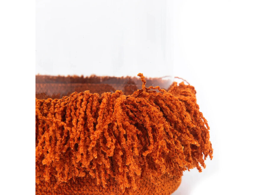 The Oh My Gee Candle Holder - Rust Velvet - S