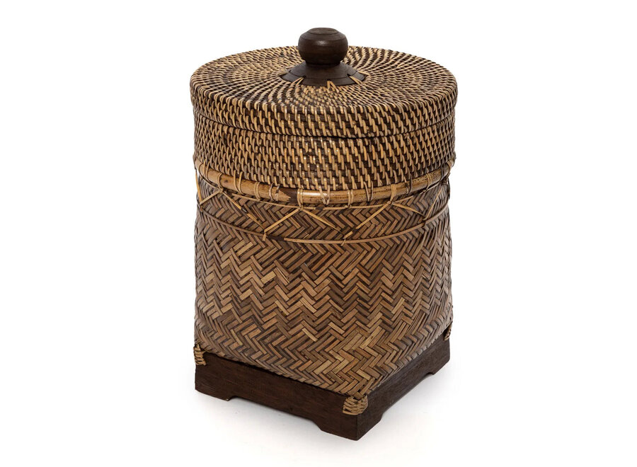 The Bathroom Bin Basket - Natural Brown