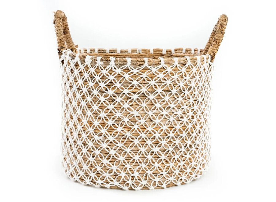 The Crossed Stitched Macrame Basket - L