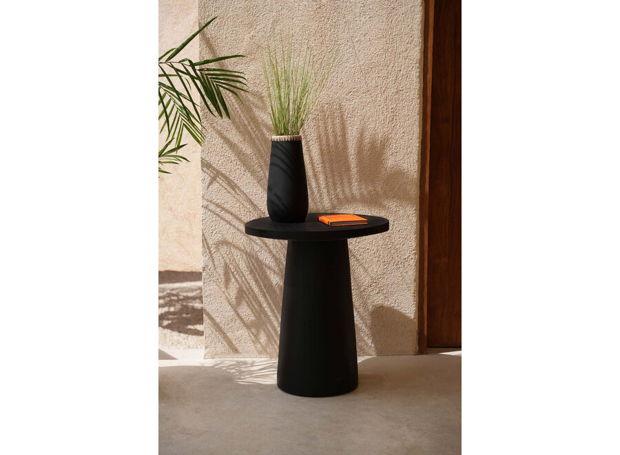 Der Timber Conic Beistelltisch - Schwarz - 50