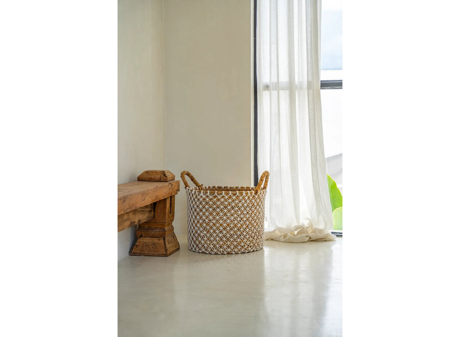 The Crossed Stitched Macrame Basket - S