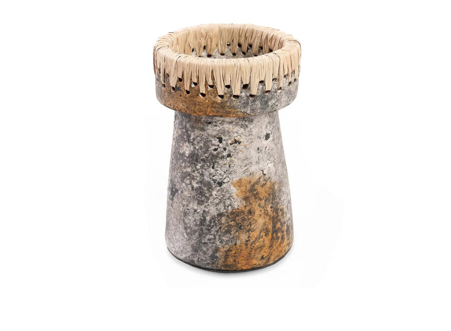 The Pretty Candle Holder - Antique Grey - L