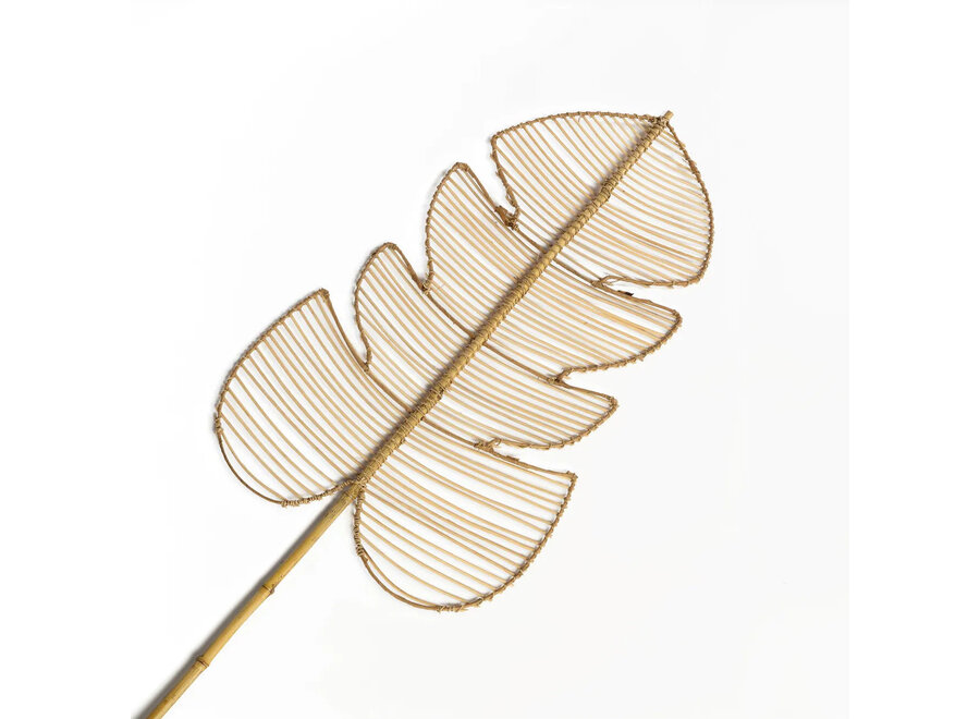 La Monstera In Rattan - Naturel