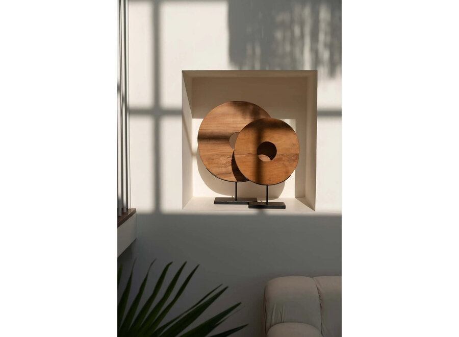 Il Grande Disco In Teak Su Supporto