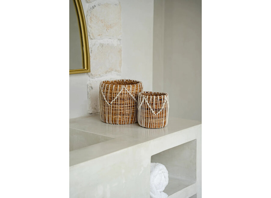 The Macra-mazing Basket - Natural White - S